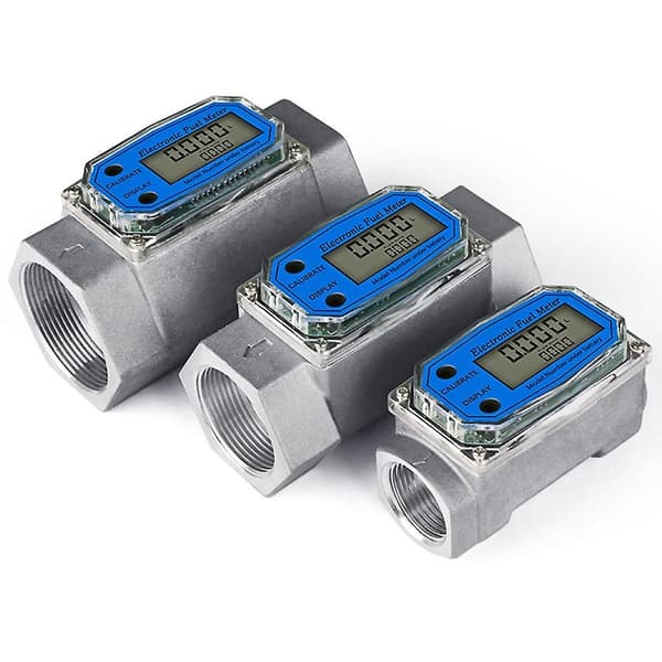 Strømningsmåler 1/2/2,5/3 tommer væskestrømsensor elektronisk turbinstrømningsmåler 2 tum
