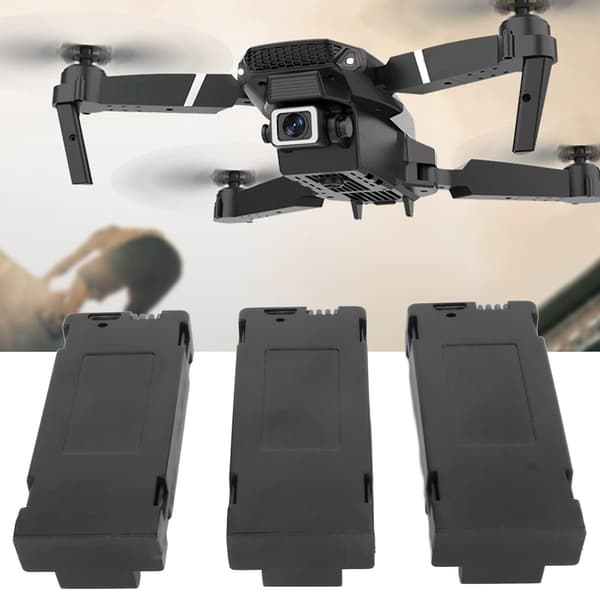 3 STK Drone Litiumbatteri 1800mAh 3.7V Oppladbart Kompatibelt med Quadcopter Droner