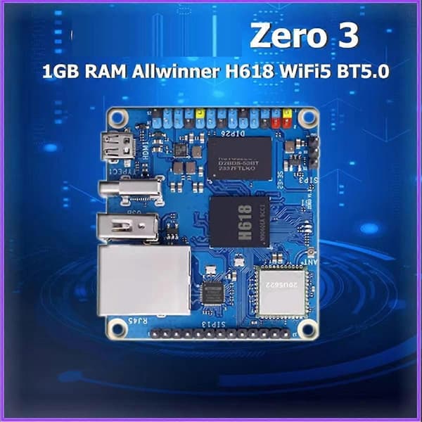 For Orange Pi Zero 3 1GB RAM utviklingskort DDR4 Allwinner H618