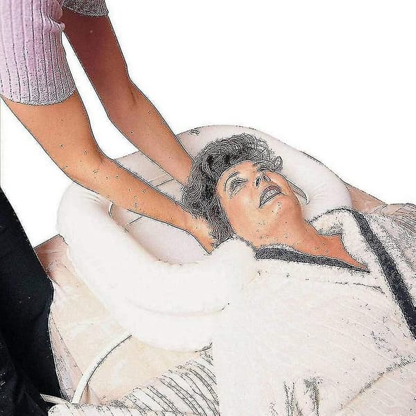 Oppustelig shampoo-vask kompatibel med brug ved sengekanten
