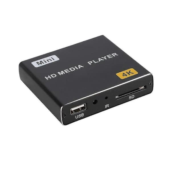 Mini 4K HDD-mediasoitin USB-asemalla/SD-korteilla