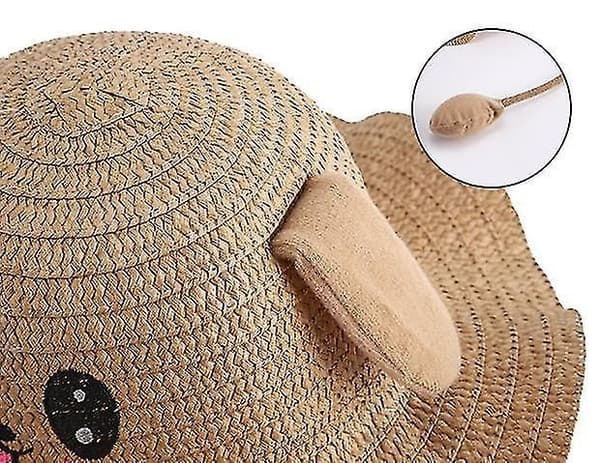 Kaninsommarhatt för barn med rörliga öron BLUE