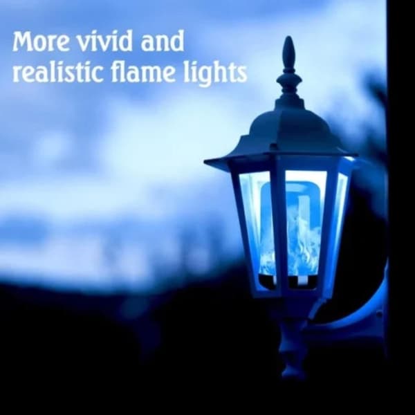 B22/e26/e27 LED flimrande flamma glödlampa brinnande eld effekt nattlampa ~ E27 Warm light