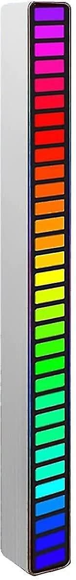RGB LED o Spectrum Display Analyzer med mikrofon lydniveaumåler kompatibel med bil