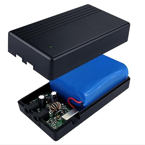 Mini UPS keskeytymätön virtalähde 6000/4000 mAh litiumvarakäyttöakulla