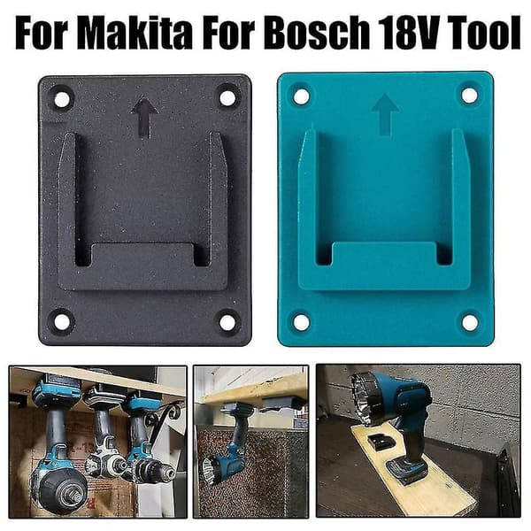 10st väggmonterad förvaringsfäste passar för Makita 18v batteri - Bra
