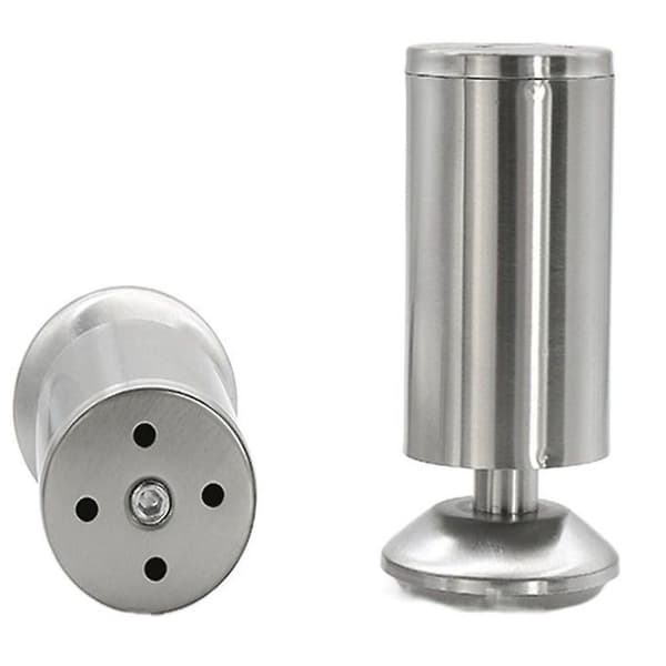 6cm-30cm skabsben justerbare cylindriske møbelfødder i rustfrit stål 4 stk. 250 mm