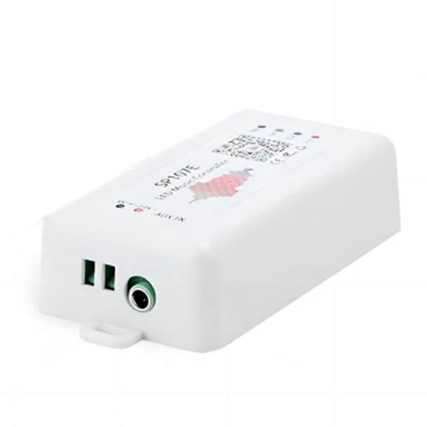 SP107E DC5-24V LED Musikstyrenhet med Trådlös Bluetooth SPI Fullfärgskontroll White