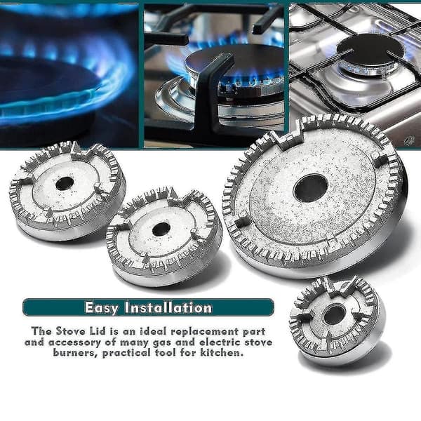 Spishätta Set för Spis, Uppgraderad Spislock, Gasbrännare Lock, Passar Gasspisar
