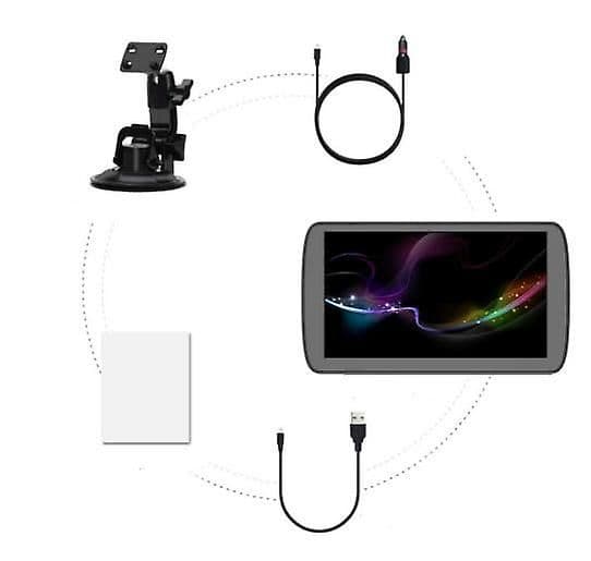 9-tums bil-GPS-navigator med AVIN Bluetooth och kompatibilitet med backkamera