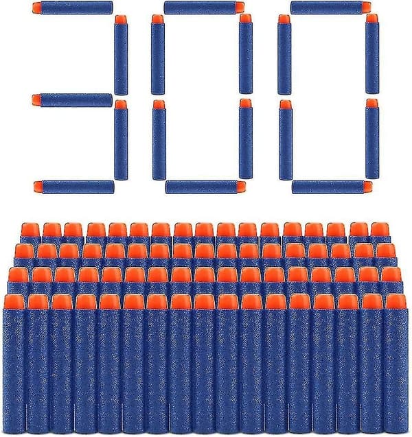 Kompatibel med Nerf N-strike Elite Series Blaster 2.8'' Refill Darts Foam Arrows Ammo Pack 300PCS