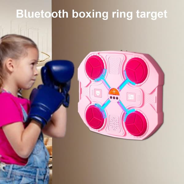 Boxningsträning Musik Elektronisk Boxningsväggmål Smart Väggmonterad Stridsutrustning rosa