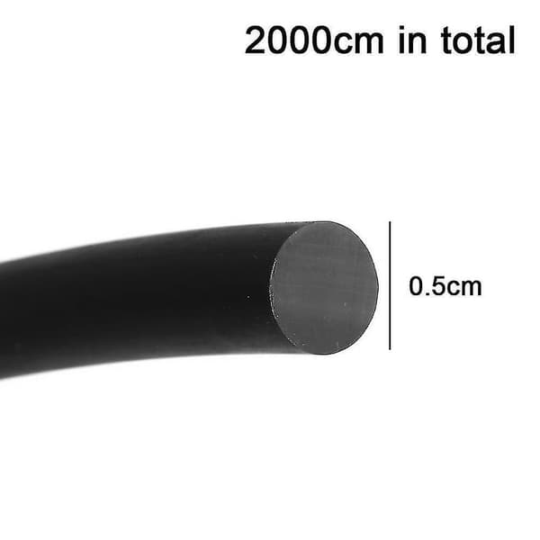 Gummi rundstång svart gummirep solid rundstång skumgummitätning väderlist 5 mm diameter