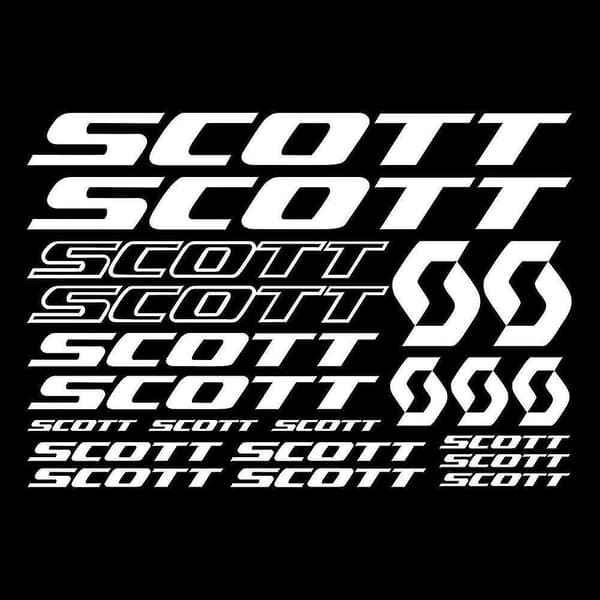 Scott Sykkelramme Klistremerker Dekaler Ark lasern