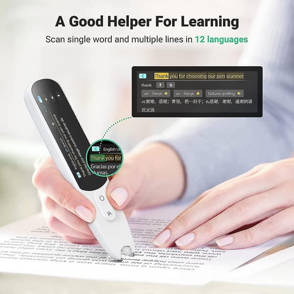 OCR Digital läspenna Text till tal kompatibel med dyslexi Bluetooth-översättare