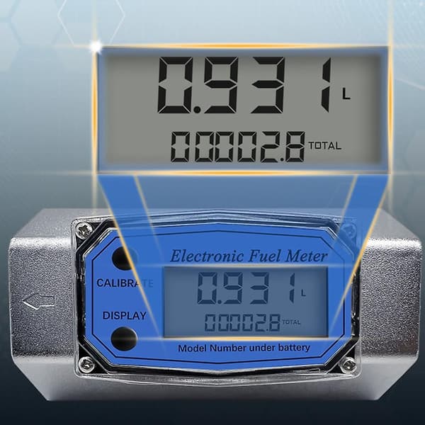 Flowmåler 1/2/2,5/3 tommer væske Flow Sensor Måler Elektronisk Turbine-Flowmåler 2,5 cm