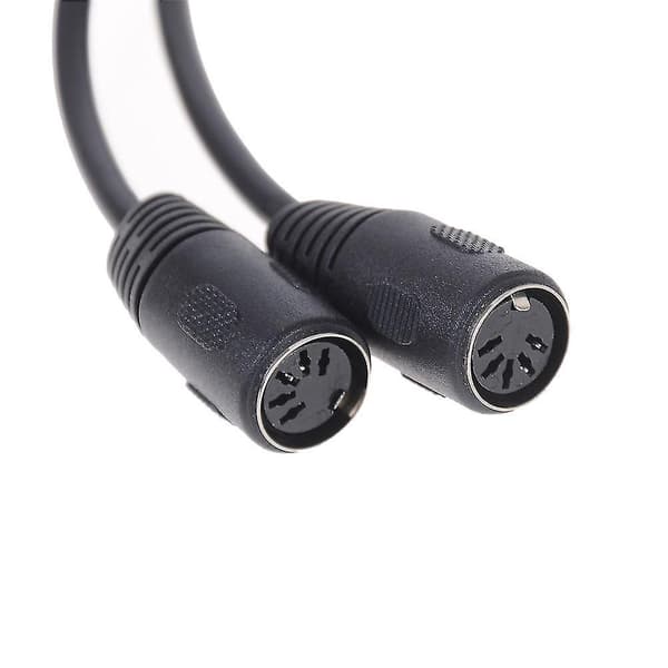 1x 50 cm 5-bens Midi Din Y-splitterkabeladapter, 1 han til 2 hunstik