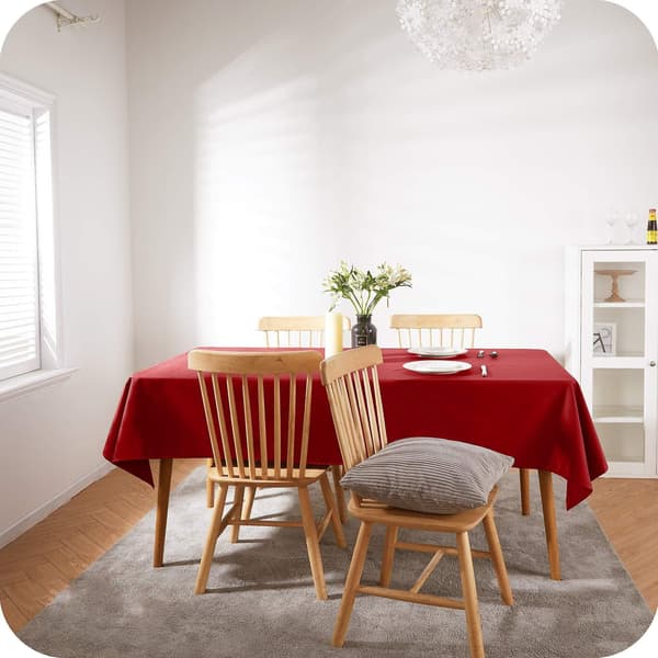 Vanntett duk med lotuseffekt - 130x220 cm Rød