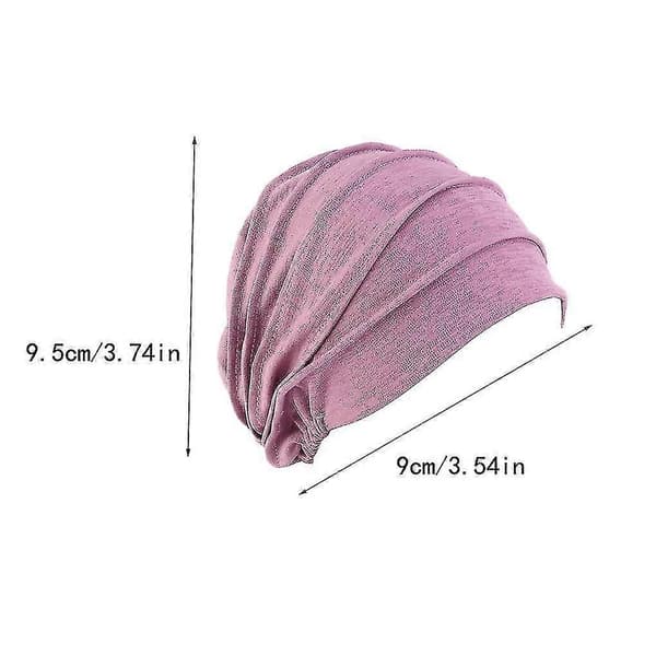 Kræfthovedbeklædning elastisk til kvinder, én størrelse passer de fleste Taro Purple