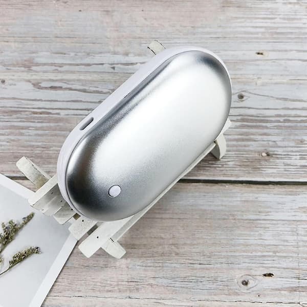 2 kpl ladattavia kädenlämmittimiä USB-virtapankki sähköinen taskulämmitin Vit