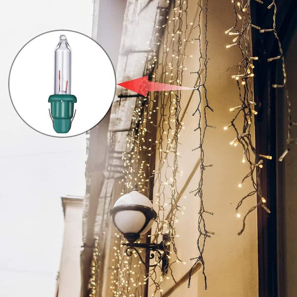 Mini glödlampor kompatibla med julbelysning, 2.5V, 0.17A, 0.425W Clear