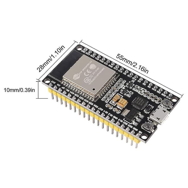 3 stk. Esp-wroom-32 Esp32 2-i-1 2,4 GHz -tilstand Wifi + Bluetooth Cores Microcontroller Processor Kompatibel med Id Black