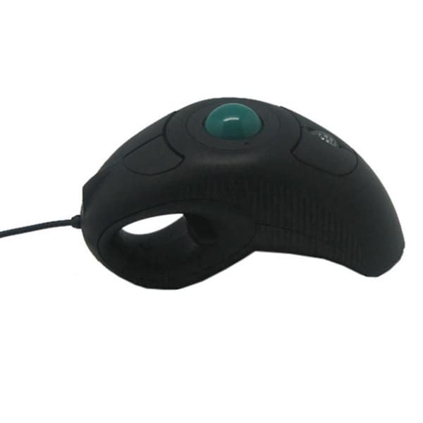 2,4 GHz kablet USB håndholdt optisk trackball-mus Black