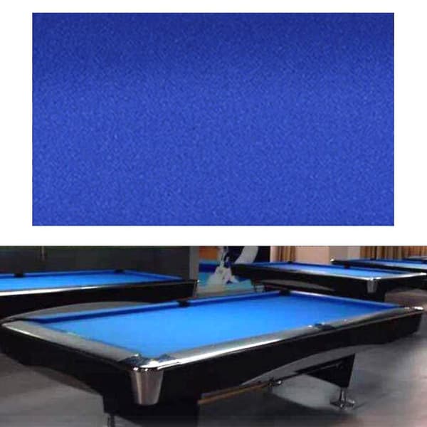 Professionelt Billarddug Spil Snooker Filt Tilbehør Blue 2.6x1.45M
