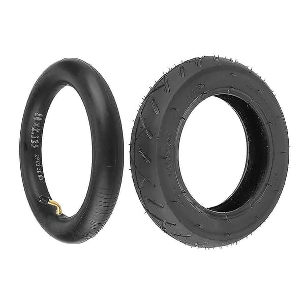 10 tommer 10x2.125 dæk kompatibelt med elektrisk scooter, ncing hoverboard, selvbalancerende scooter, slidstærkt dæk 10x2.125 black