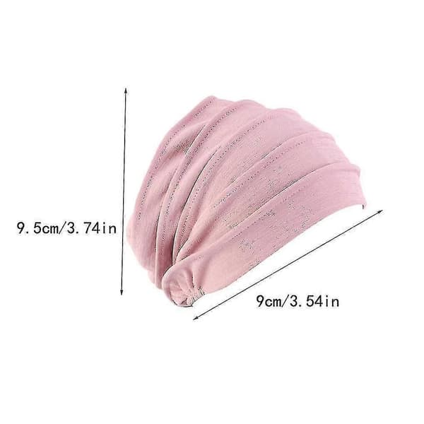 Kræfthovedbeklædning elastisk til kvinder, én størrelse passer de fleste pink
