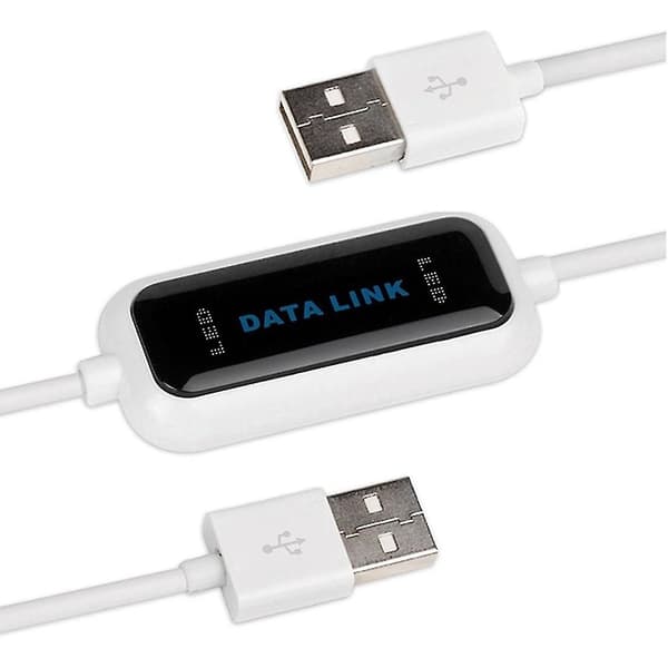 USB-dataöverföringskabel PC till PC kompatibel med Windows, USB 2.0 Data Link PC Link-kabel