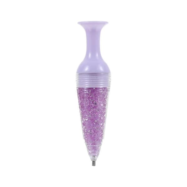 Krystal Standable Point Drill Pen kompatibel med diamantmaling og korssting Blå