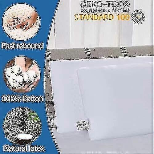Alg 100% Talalay Latex Pude, Ekstra Blød Kompatibel med Ryg-, Side- og Mavesovere