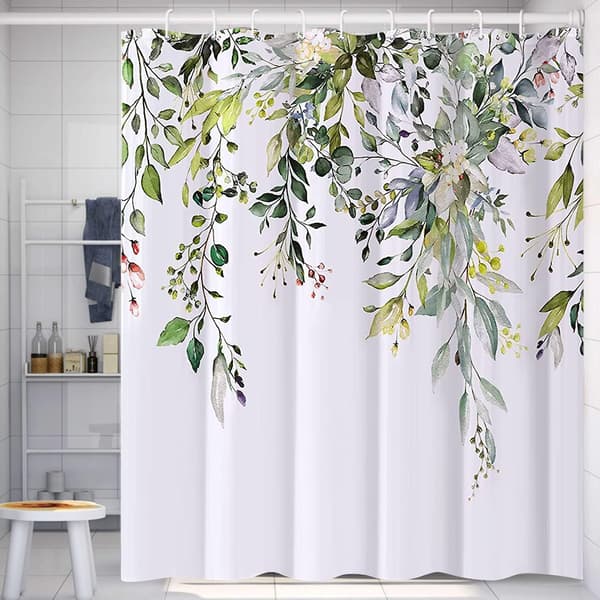 Duschdraperi, textil anti-mögel vattentätt tvättbart duschdraperi, 180 x 200 cm - EU-standard