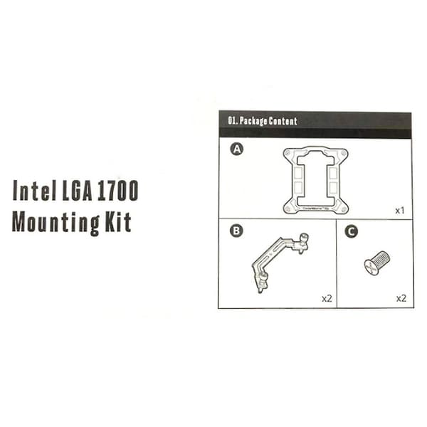 Cooler Master Beslag Opgraderingssæt Socket Lga1700 Kompatibel Med Alle Ml Liquid Cooler Serier A