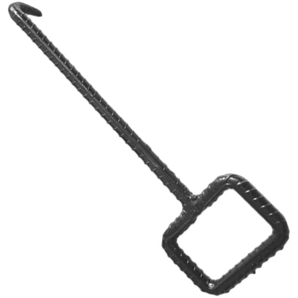 Stålbrunnslocklyftkrok Kraftig Utomhus Black 42X13cm