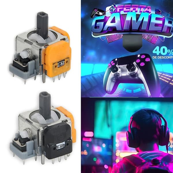 Hall Effect Joystick-modul - Analog sensor kompatibel med driftfri kontroll PS5