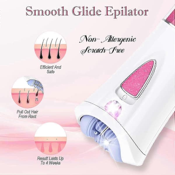 Glabrouse Skin Epilator 2025, Ansigthårfjerner til kvinder, Smertefri og Glat Hud