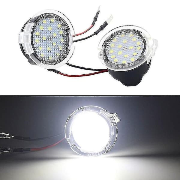 2 stk. 18 LED Under Spejl Puddle Lys Kompatibel med Mondeo S-max Edge Explorer F-150