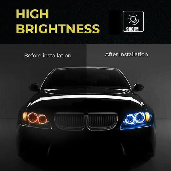 Kompatibel med Bmw E90 E91 325i 328i Angel Eye Halo Ring Led Marker Light Bulb Kit 2st Blå