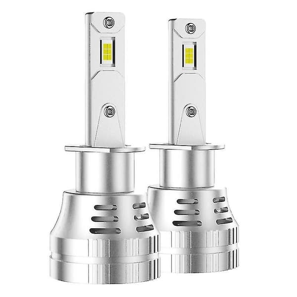 H1 LED frontlyspærer, 30000 lumen, 6000K, IP67 vanntett, 2-pakning for biler Silver