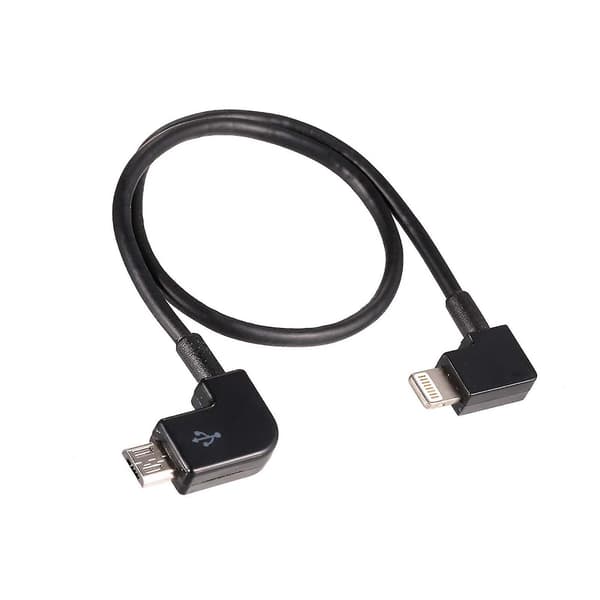 Micro USB til Lightning-konverteringskabel kompatibel med Android- og iOS-enheder black