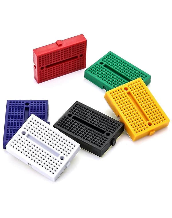 170-punkts Mini Breadboard Kit, 12-pak, Lille Breadboard PCB med Selvklæbende Bagside