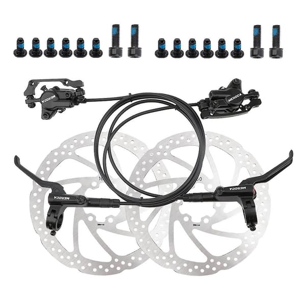 MTB Cykel Hydraulisk Skivbroms Set Fram Bak Par med Rotor
