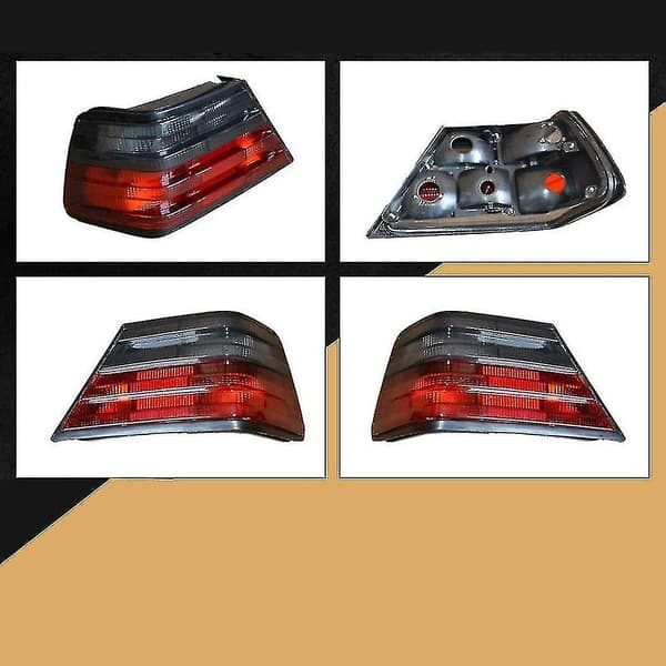 2 stk. baklykter til bil, kompatible med W124 E-klasse E 180 E200 1985-1996, uten pære