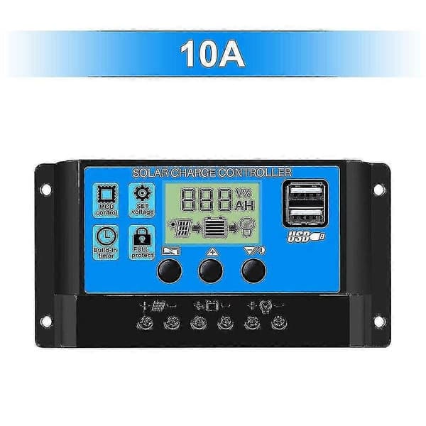 12v/24v Solpanelssats med 40a Styrenhet Kompatibel med Bil Husbil Husvagn