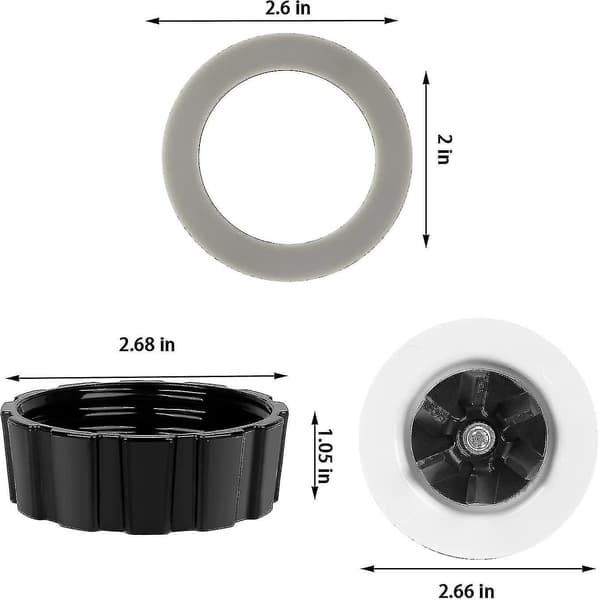 Deler kompatible med Hamilton Beach blenderblader med base og 2 O-ringpakninger