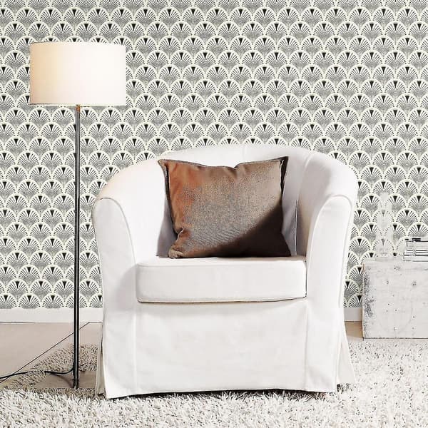Art Deco-stil ventilator tapet kompatibel med moderne indretning - m.2228