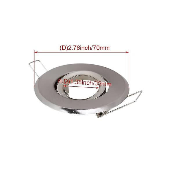 2-pack MR11 Downlight-armaturer med 70 mm lamphållare i satinkrom