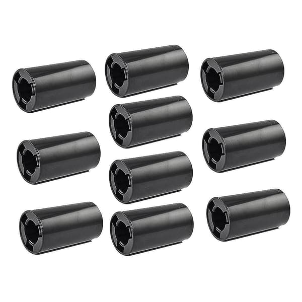 10-pakning AA til C-størrelse batteriadapterveske, AA til C-størrelse avstandsstykker, AA til C-adapteromformere black